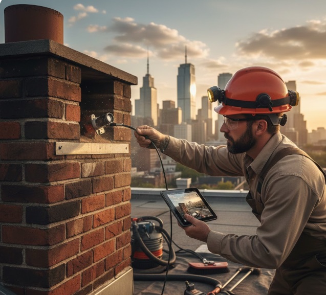 chimney repair and inspection by a contractor